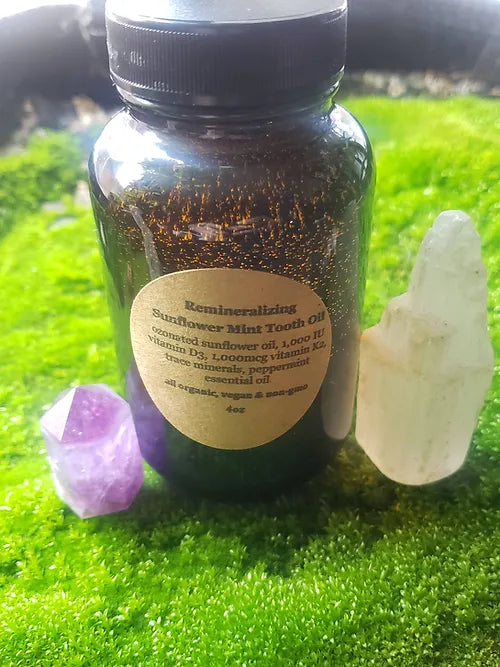 Remineralizing Ozone Sunflower Mint Tooth Oil