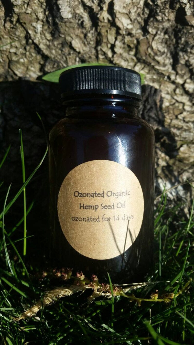 2oz & 4oz Ozonated Organic Hemp Seed Oil