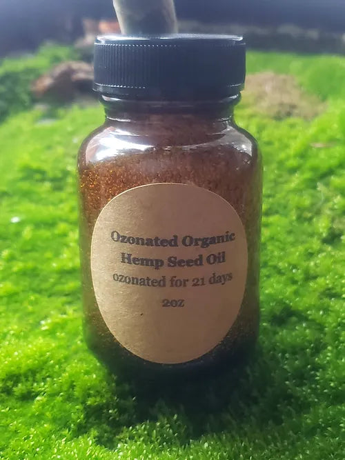 2oz & 4oz Ozonated Organic Hemp Seed Oil