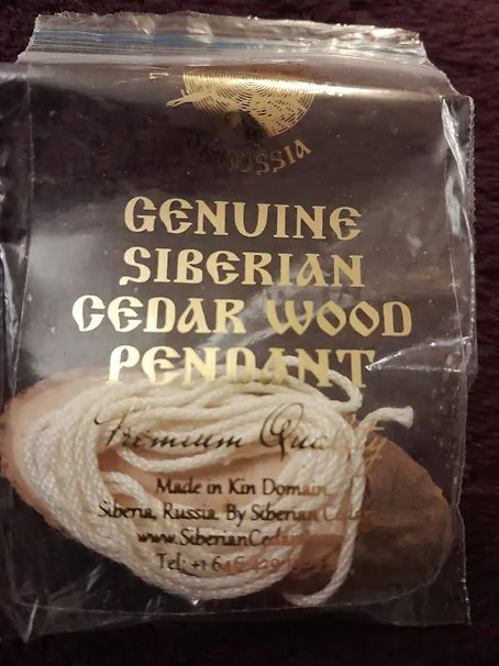 Siberian Cedar Pendant with Bark