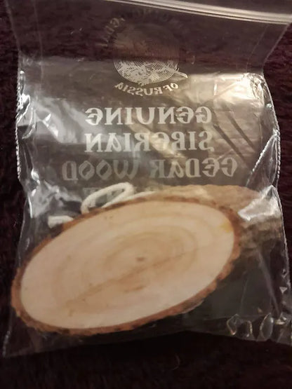 Siberian Cedar Pendant with Bark
