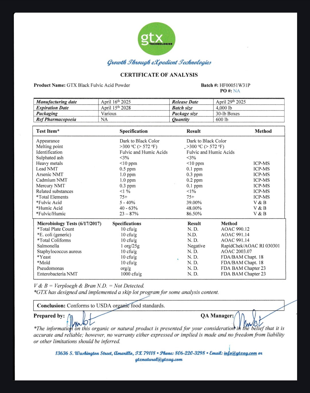 Humic-Fulvic Acid 200g Bag