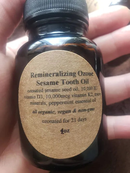 2oz & 4oz Ozonated Sesame Tooth Oil