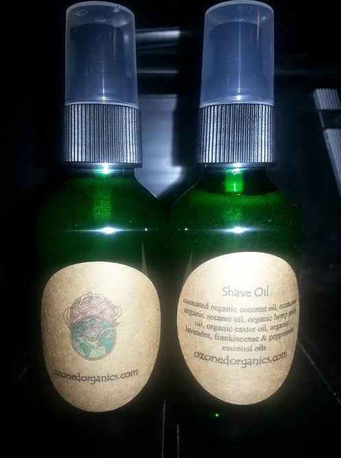 4oz Organic Ozonated Shave Oil