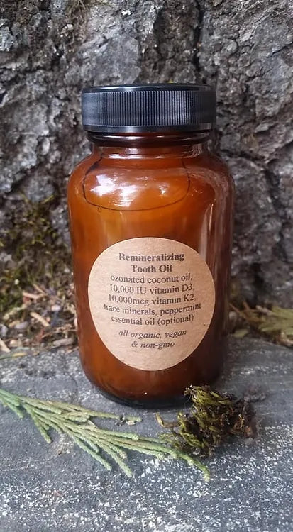 2oz & 4oz Remineralizing Coconut Ozonated Tooth Oil