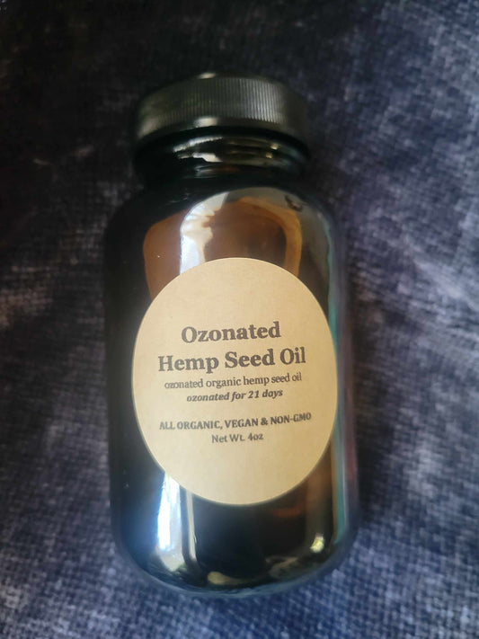 2oz & 4oz Ozonated Organic Hemp Seed Oil