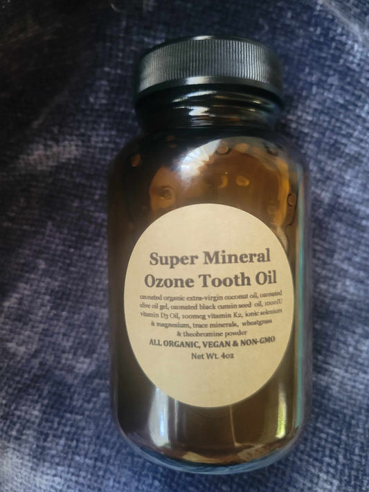 2oz & 4oz Super Mineral Ozone Remineralizing Tooth Oil