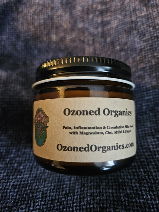 2oz, 4oz, & 9oz Pain, Inflammation & Circulation Magnesium Skin Food (with DMSO, MSM, C60 & CoQ10!)