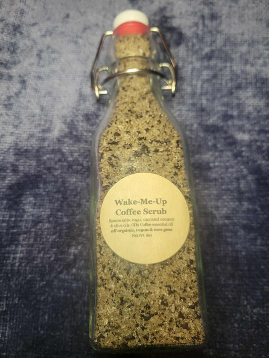 8oz Coffee "Wake-Me-Up" Face & Body Sugar & Salt Scrubs