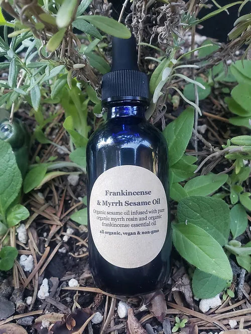 1oz & 2oz Frankincense & Myrrh Sesame Oil