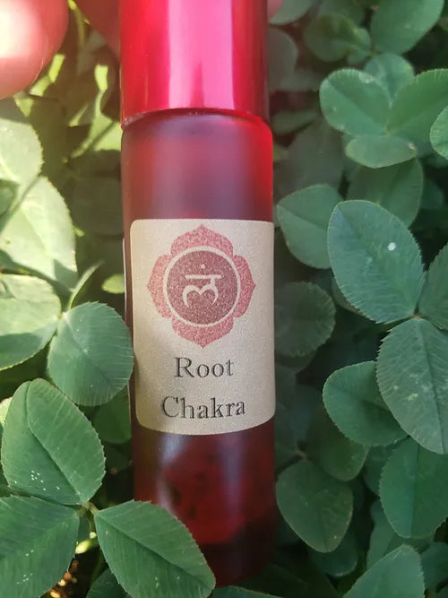 10ml Root, Sacral, Solar Plexus or Heart Chakra Crystal Roll Ons