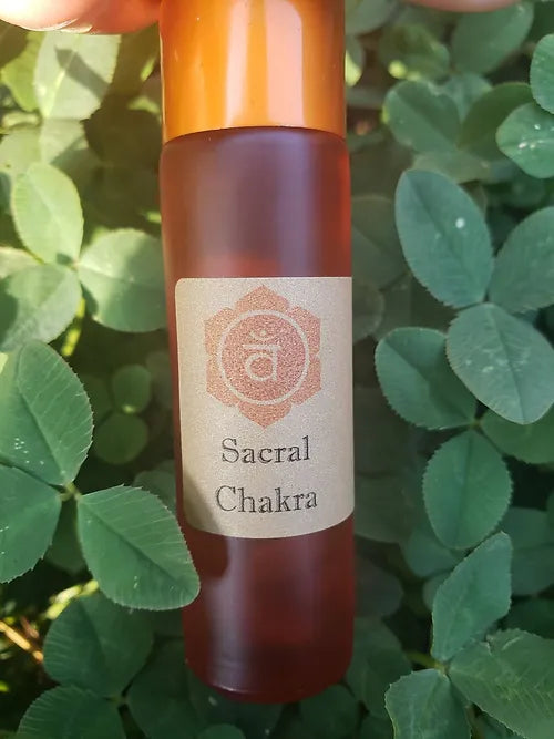 10ml Root, Sacral, Solar Plexus or Heart Chakra Crystal Roll Ons