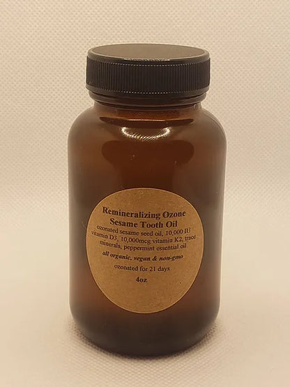 2oz & 4oz Ozonated Sesame Tooth Oil